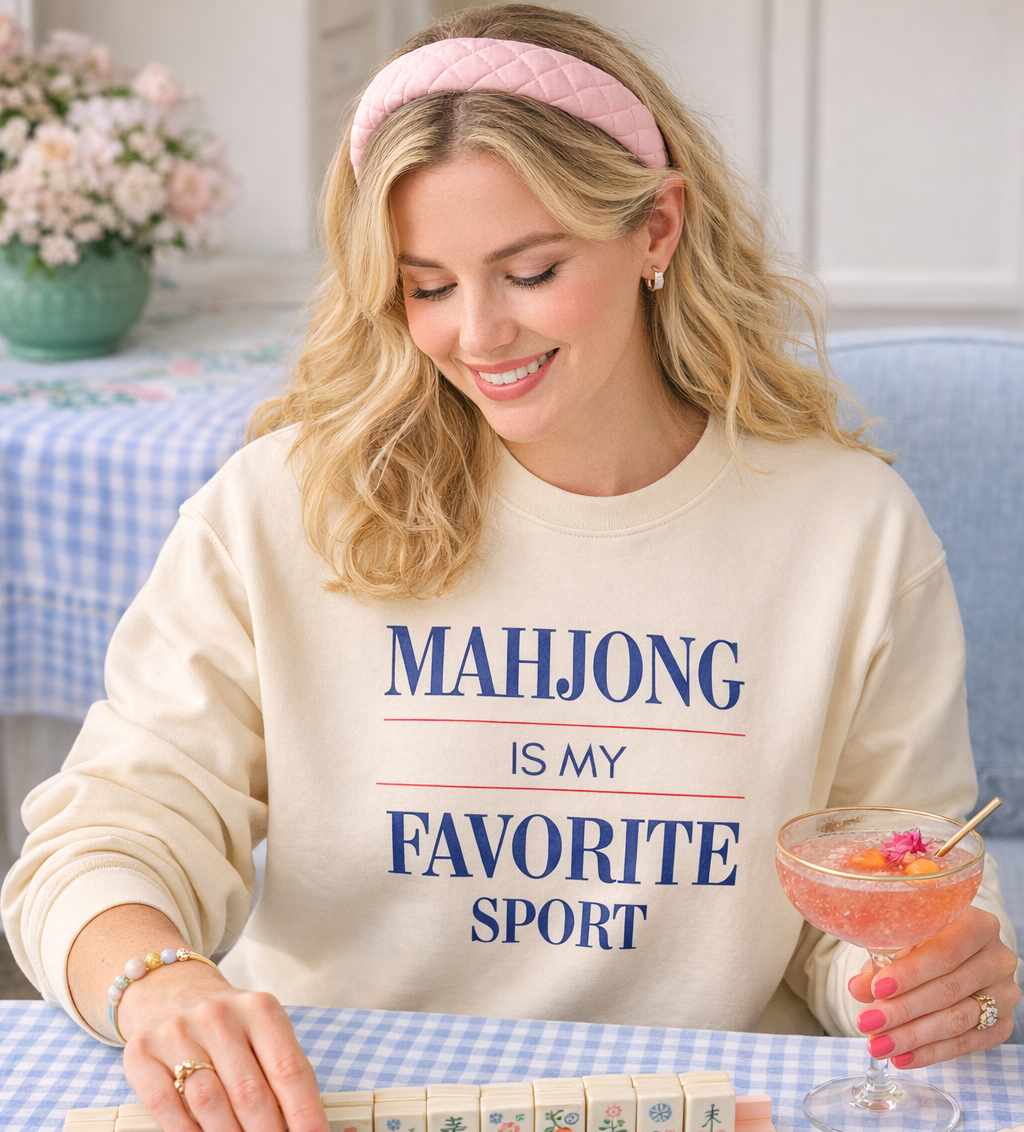 Mahjong is My Favorite Sport Crewneck