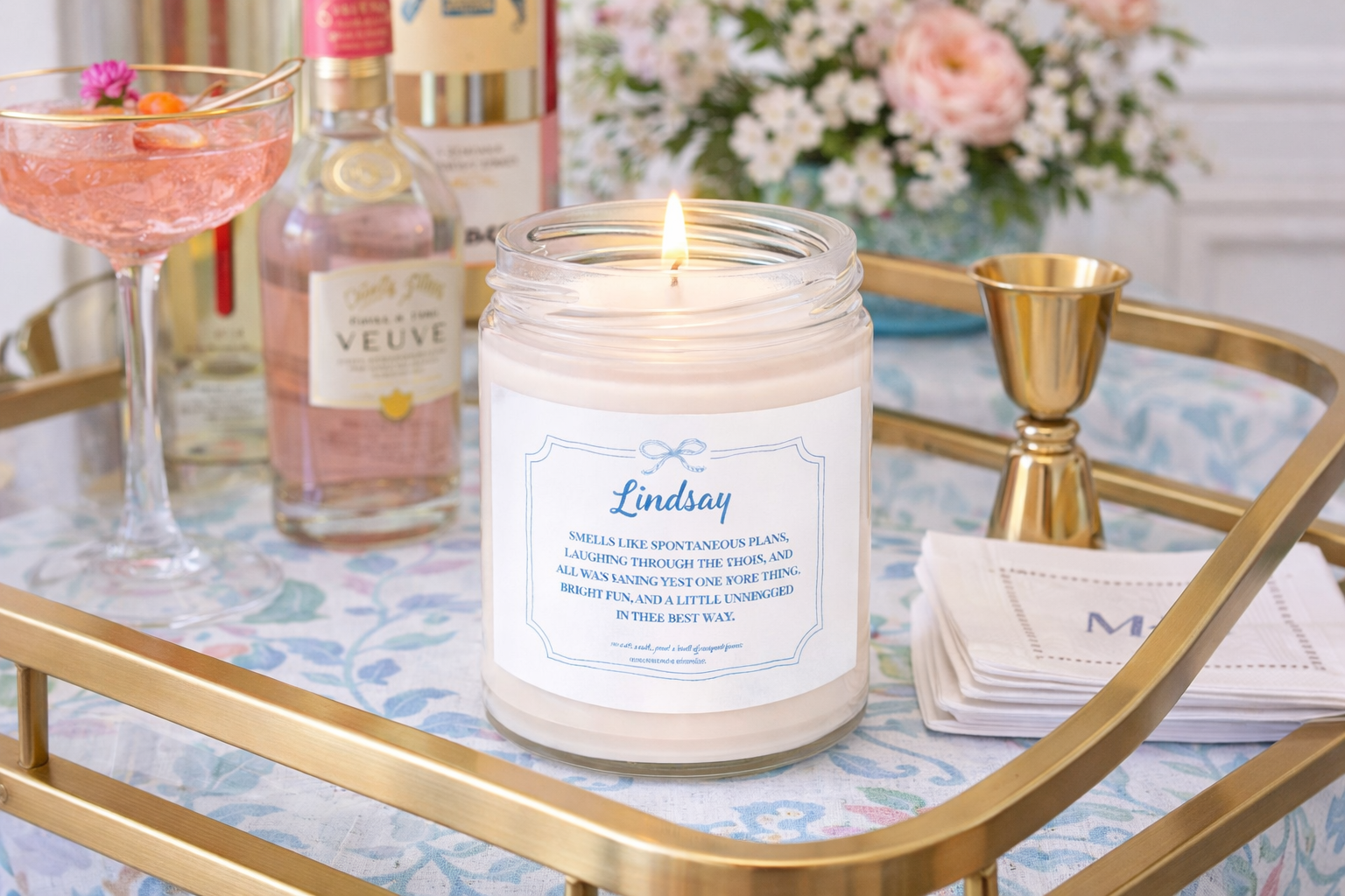 Millennial Name Candle
